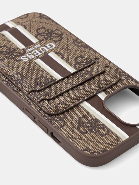 Guess etui na telefon iPhone 15 kolor brązowy GUBPHCP15SP4RPSW - zdjęcie produktu nr 2