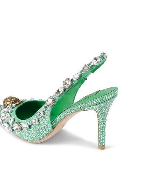 Kurt Geiger London szpilki Belgravia C High Sling kolor zielony 5385873609
