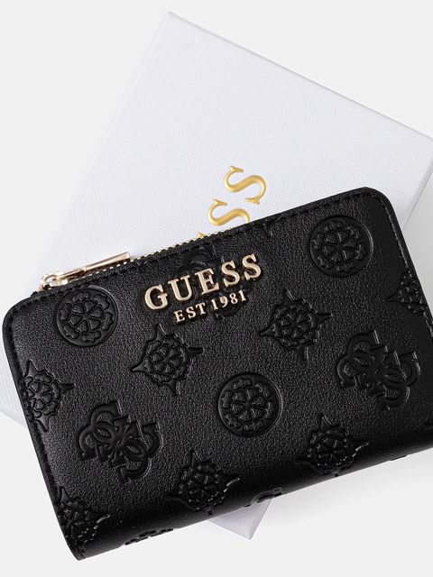 Guess portfel PHOEBE damski kolor czarny SWPD96 65156