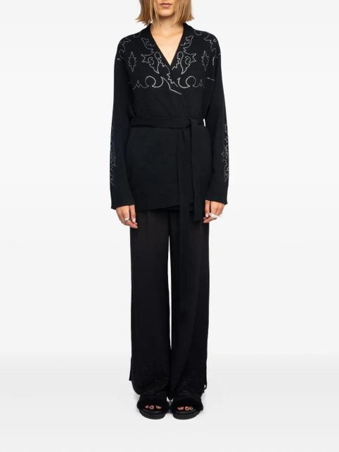 Zadig&Voltaire strass belted salomy ws west knitwear - Black - zdjęcie produktu nr 2