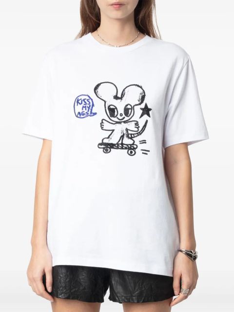 Zadig&Voltaire Edwin Happy Mouse t-shirt - White - zdjęcie produktu nr 2