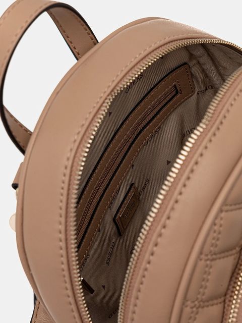 Guess plecak GIULLY damski kolor brązowy mały gładki HWQG96 73320