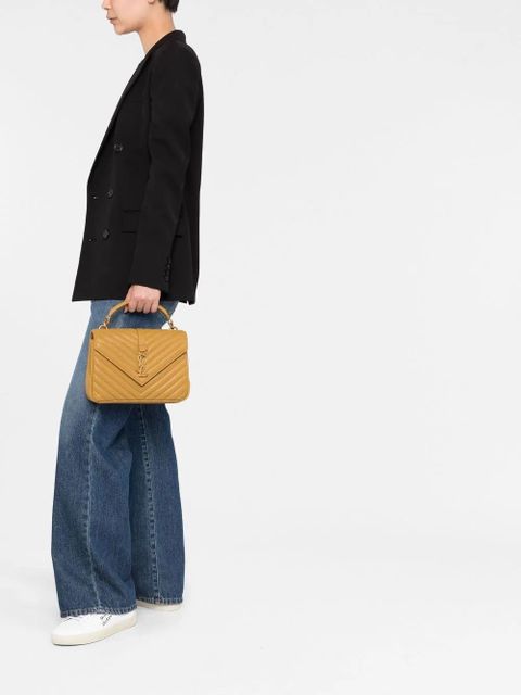 Saint Laurent medium Collège shoulder bag - Brown - zdjęcie produktu nr 2