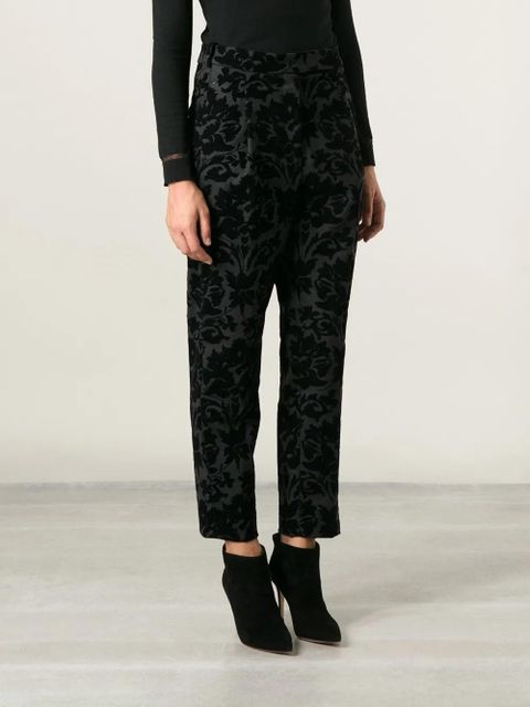 Golden Goose baroque devoré pattern trousers - Black