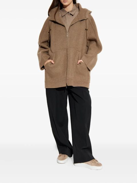 Max Mara Gradi hooded zip jacket - Brown - zdjęcie produktu nr 2