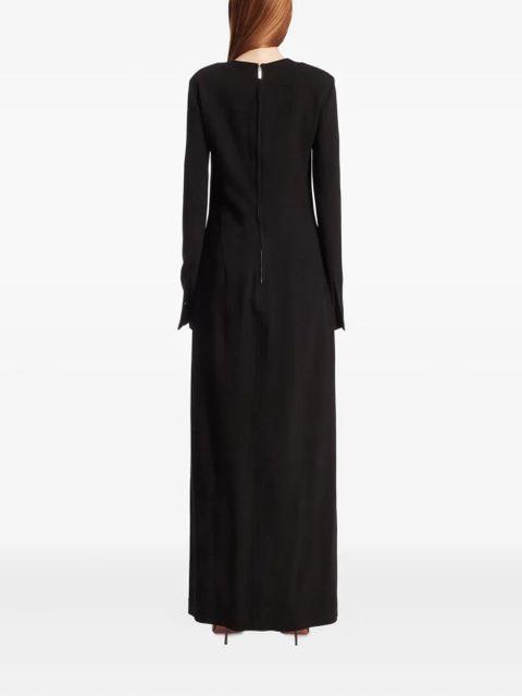 TOTEME long-sleeve maxi dress - Black
