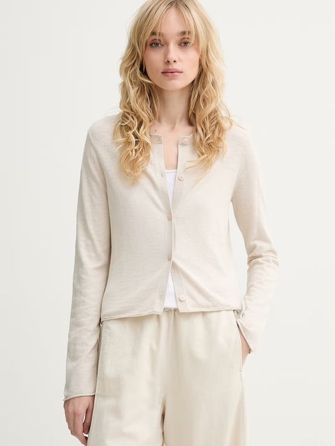 Marc O'Polo kardigan damski z lnem - zdjęcie produktu nr 1