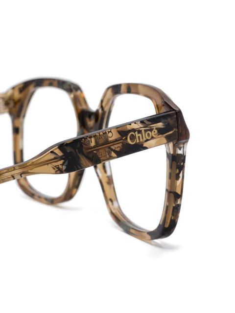 Chloé Eyewear square-frame glasses - Brown