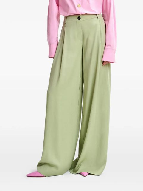 Essentiel Antwerp pleated wide-leg trousers - Green