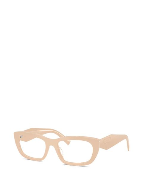 Prada Eyewear geometric-frame glasses - Pink - zdjęcie produktu nr 2