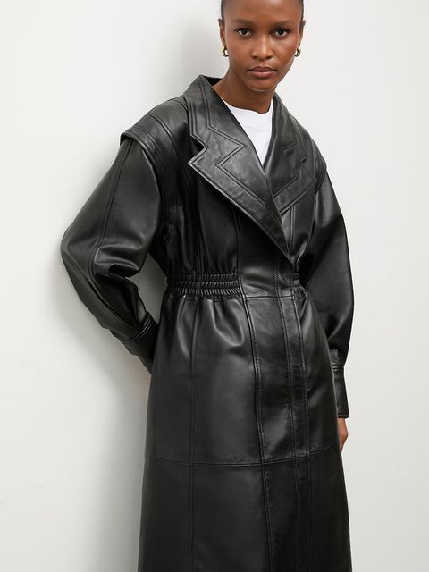 Answear.LAB płaszcz skórzany NINA z kolekcji Unscripted - zdjęcie produktu nr 1