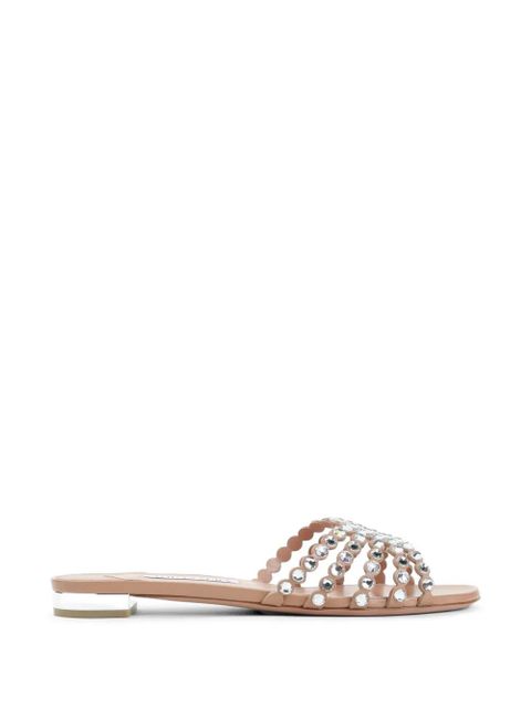 Aquazzura crystal-embellished strap sandals - Neutrals - zdjęcie produktu nr 1