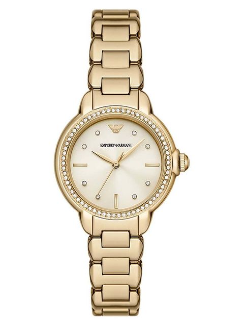 Emporio Armani zegarek damski kolor złoty - zdjęcie produktu nr 1