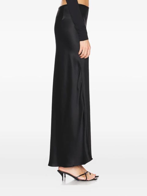 Acler bias-cut satin maxi skirt - Black - zdjęcie produktu nr 2