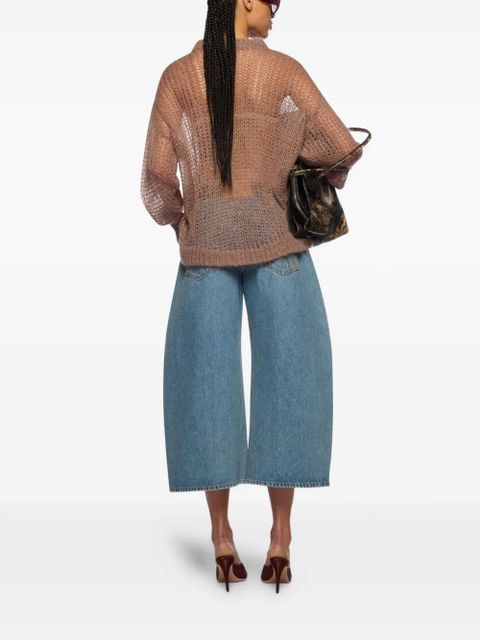 The Attico light safari knit sweater - Neutrals