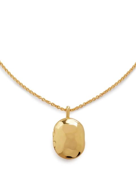 Monica Vinader Mini Locket adjustable-length necklace - Gold - zdjęcie produktu nr 1