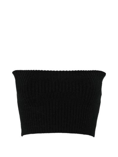 Chloé ribbed-knit bandeau top - Black - zdjęcie produktu nr 1
