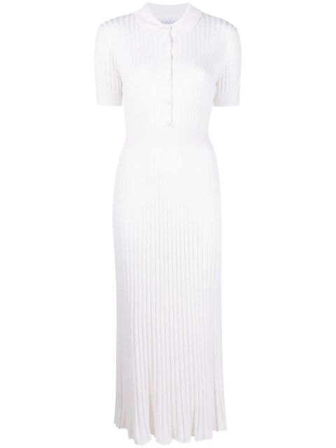 Gabriela Hearst Amor ribbed-knit midi dress - Neutrals - zdjęcie produktu nr 1