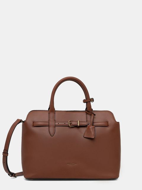 Marc O'Polo torebka skórzana kolor brązowy 50818770201104 - zdjęcie produktu nr 1