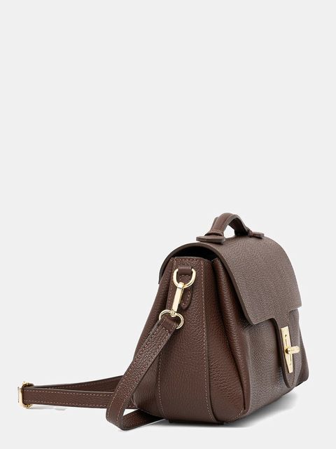 Answear.LAB torebka skórzana kolor brązowy