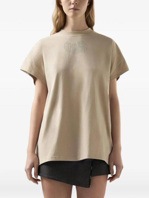 GCDS Apple-print T-shirt - Neutrals