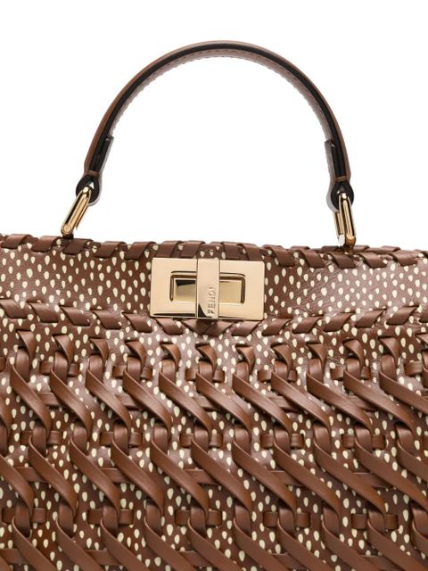 FENDI small Peekaboo ISeeU tote bag - Brown
