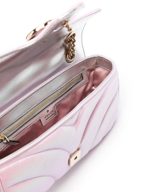Gucci small GG-Marmont leather bag - Pink