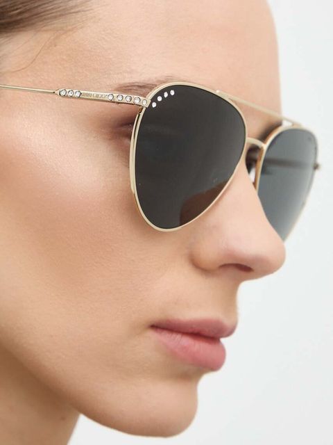 Jimmy Choo okulary przeciwsłoneczne damskie kolor czarny 0JC4002B - zdjęcie produktu nr 2