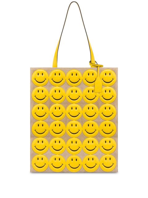 Moschino Smiley leather shoulder bag - Yellow - zdjęcie produktu nr 1