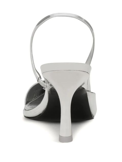 Cult Gaia 89mm Persia slingback pumps - Silver - zdjęcie produktu nr 2