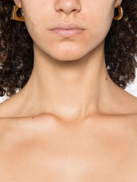 Jacquemus The Ronde Carre hoop earrings - Gold - zdjęcie produktu nr 2