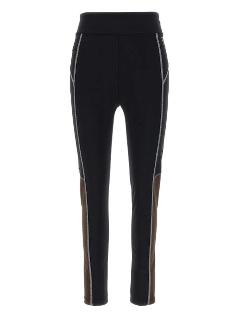 FENDI contrast-stitching leggings - Black - zdjęcie produktu nr 1
