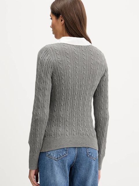 Hollister Co. sweter damski kolor szary KI350-5305-112