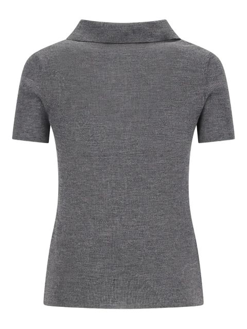 Max Mara V-neck top - Grey