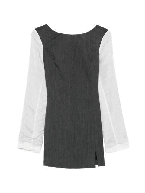 OUR LEGACY Firm pinstripe mini dress - Grey - zdjęcie produktu nr 1