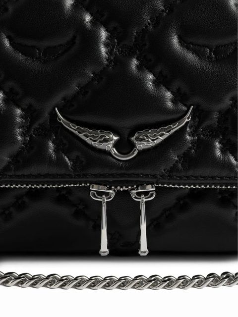 Zadig&Voltaire Rock II quilted chain crossbody bag - Black