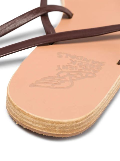 Ancient Greek Sandals Morfi leather sandals - Brown