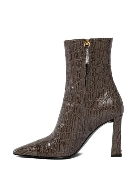 Giuseppe Zanotti square-toe boots - Brown