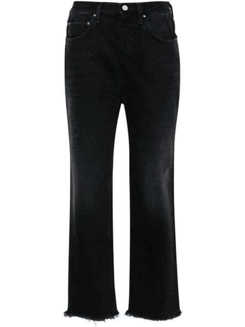 TOTEME high-rise straight-leg jeans - Black - zdjęcie produktu nr 1