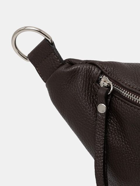 Answear.LAB torebka skórzana kolor brązowy