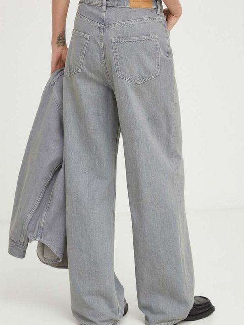 Samsoe Samsoe jeansy SHELLY damskie kolor szary F23400107