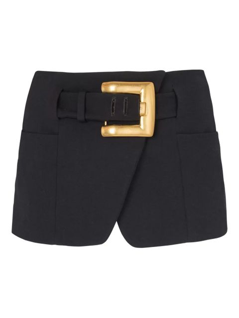 Balmain belted-waist mini skirt - Black - zdjęcie produktu nr 1