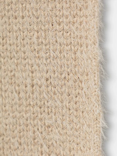 Morgan szalik damski kolor beżowy gładki 5EIGE