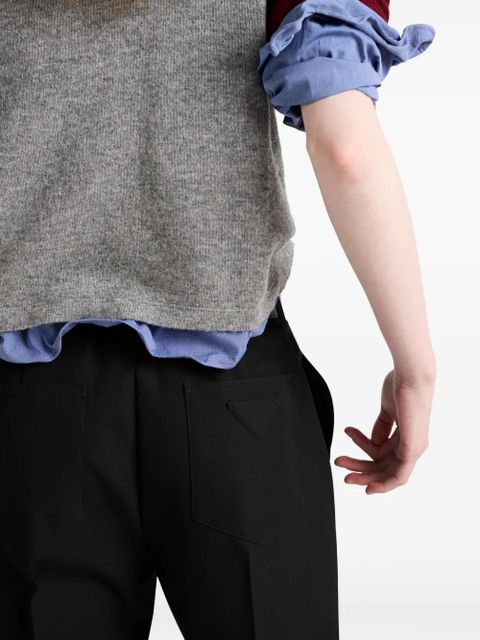 Prada gabardine trousers - Black - zdjęcie produktu nr 2