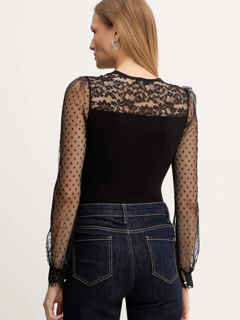 Morgan body damska kolor czarny gładka TARSILA