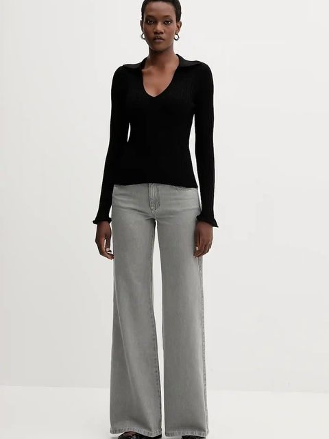 Marella sweter damski kolor czarny lekki 2523366082200