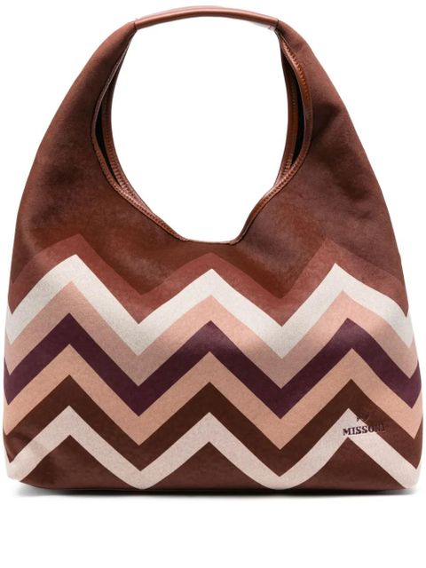 Missoni chevron-pattern shoulder bag - Red - zdjęcie produktu nr 1
