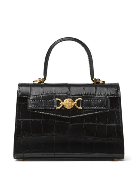 Versace small Medusa '95 croc-effect tote bag - Black - zdjęcie produktu nr 1