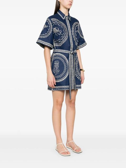 ALEMAIS Oceane mini dress - Blue