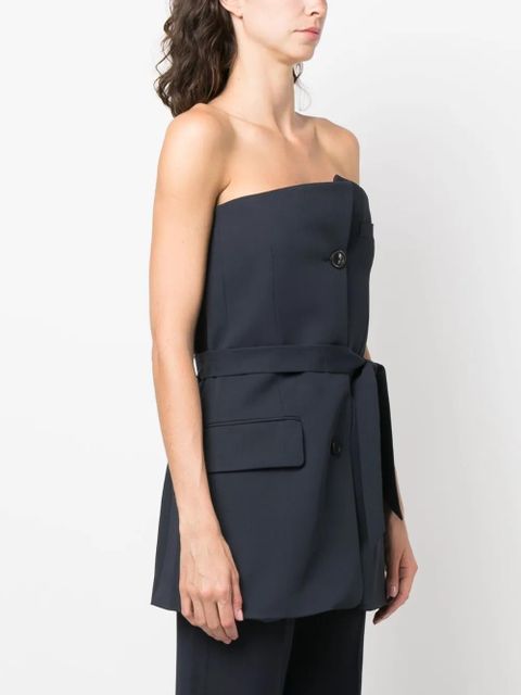 OUR LEGACY off-shoulder suit top - Blue